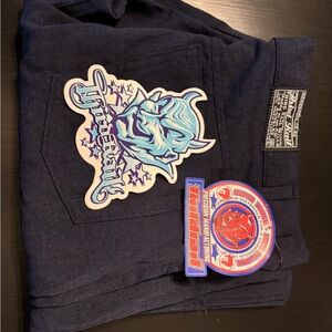 Third Rail blue %100 polyester blue pants (34) . Vintage 90’s pants.